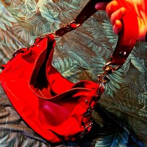 Red coach purse